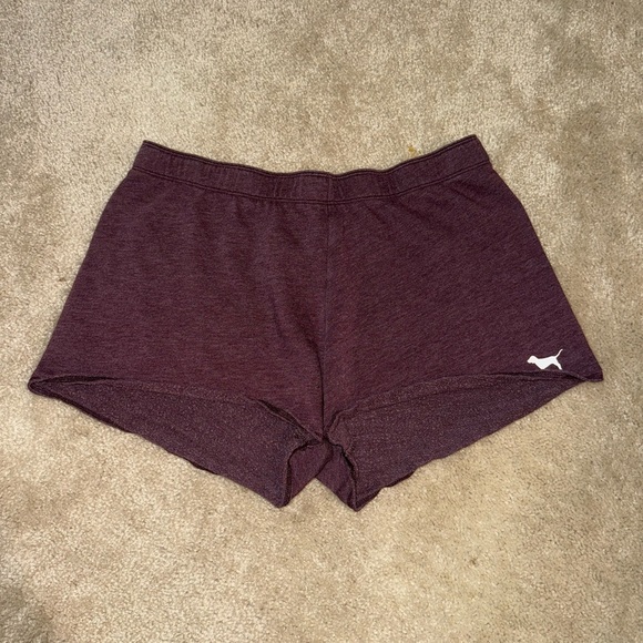 PINK Victoria's Secret Pants - PINK Victoria's Secret Maroon Lounge Shorts - Medium